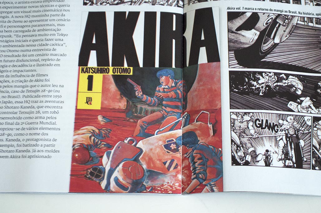 Akira é destaque na revista Mundo dos Super Heróis - Editora JBC